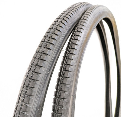 2x Fahrradreifen 28 x 1.75 Zoll 47-622 Schwarz für Oldtimer, Reifen 28 Zoll