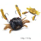 Crab Soft Lure Silicone Bait 5.8g 13.5g Sinking Predator Sea Rock Squid Fishing