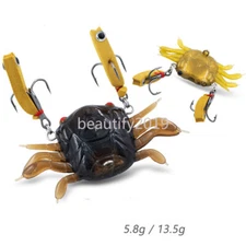 Crab Soft Lure Silicone Bait 5.8g 13.5g Sinking Predator Sea Rock Squid Fishing