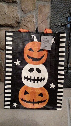 NWT DII REUSABLE Stack of Jacks HALLOWEEN Treat BAG Gift SHOPPING Tote - Picture 4 of 5