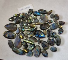 Natural Untreated Labradorite Cabochon Wholesale Lot 10-30 MM