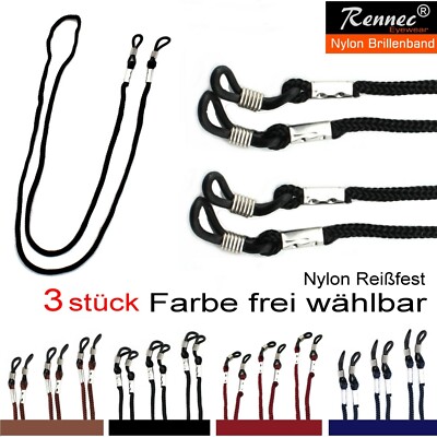 3 x Brillenband Brillenkordel Nylon Kordel für Lese & Sonnenbrille Brillenschnur