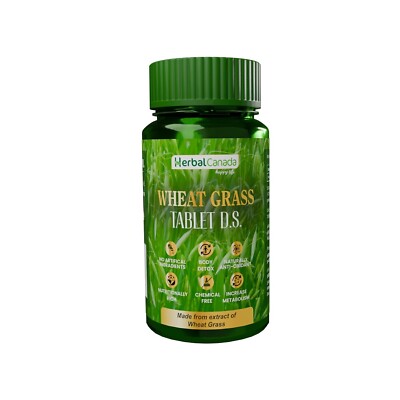 Wheat Grass 120 Tablet D.S.Organic Wheat Grass Pack of 2