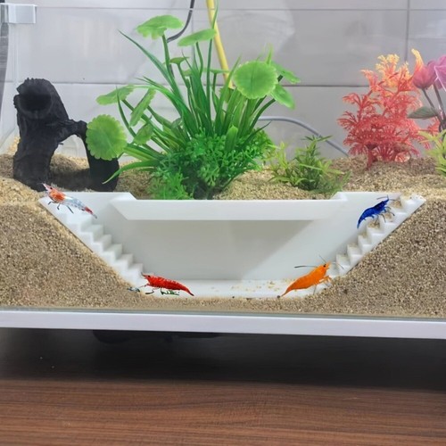 Aquarium Fish Tanks Shrimp Cave Widened Non-slip Bottom Stepped Aquarium Tunnel - Picture 2 of 11