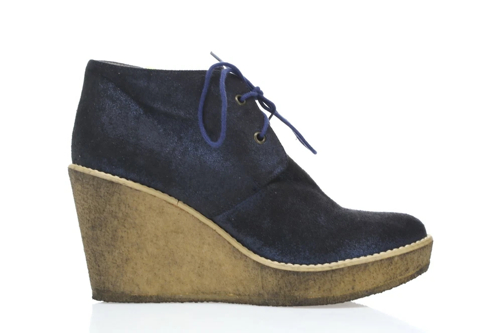 Mujer Stella McCartney Negro/Azul/Cuero Brillante Botines Talla 41 Foto 3 de 4