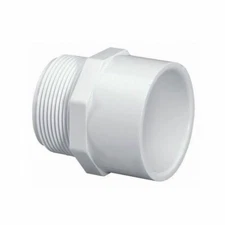 Primex 88146 1/2 Inch Male Thread x 3/4 Inch Slip PVC Adapter Sch 40