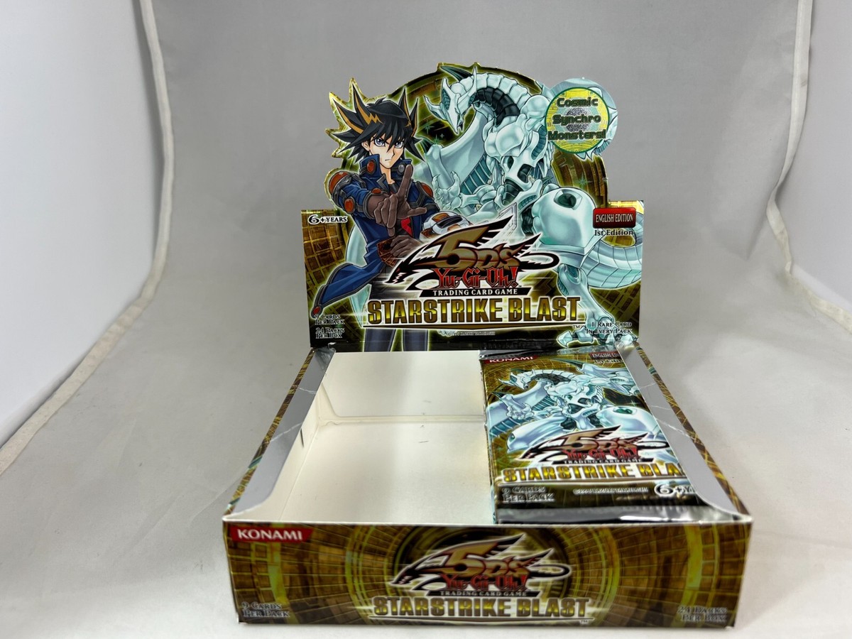 Yugioh 1st Edition StarStrike Blast Booster Box Display With