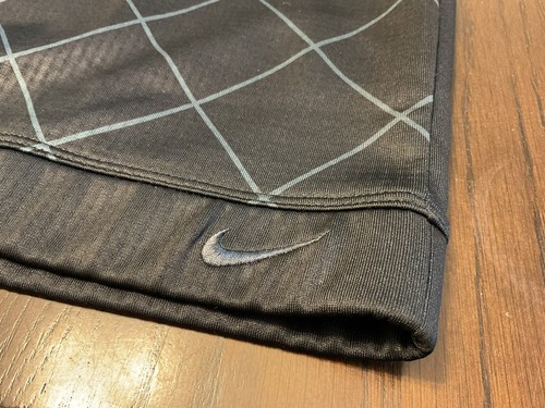 Nike Golf Black And Blue Crossed Pattern No Sleeve Vest Fit Dry Size Medium - Picture 6 of 7