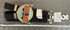 NEW TM DC Comics Adjustable Child 1982 Batman Black Suspenders with Hills Tag