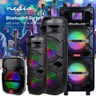 5000W Portable Bluetooth Speaker Dual Subwoofer Heavy Bass Sound System +Mic Led