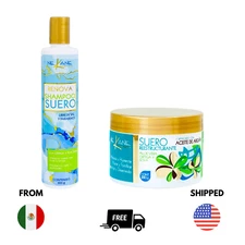 (2 PIECE SET) NEKANE RENOVA SHAMPOO 300G & HAIR MASK 280G