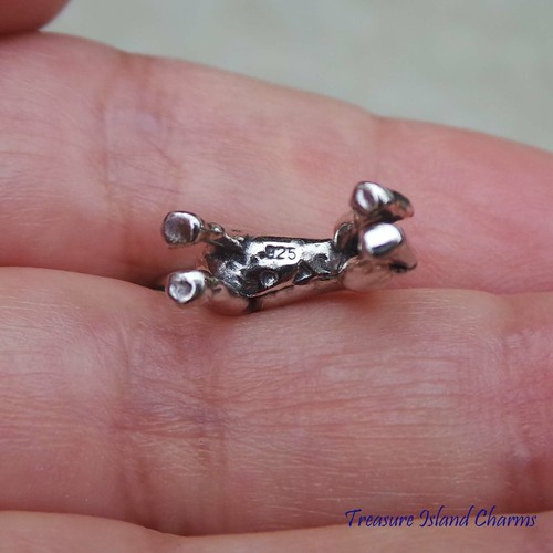 Great Dane Dog Breed 3D 925 Solid Sterling Silver Charm German Mastiff - 第 3/4 張圖片