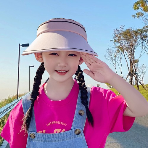 Uv Protection Hat Empty Top Sun Protection Kids Casual Sun Visor Hat ...