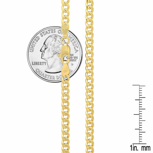 14k Yellow Gold Miami Cuban Link Chain Necklace 3.75mm Men's Women Sz 20" Hollow - 第 1/2 張圖片