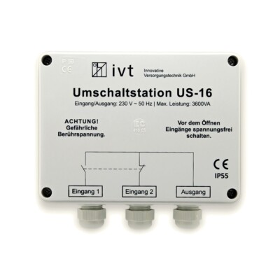IVT Umschaltstation US-16, 230 V AC, 16 A, 3600 VA