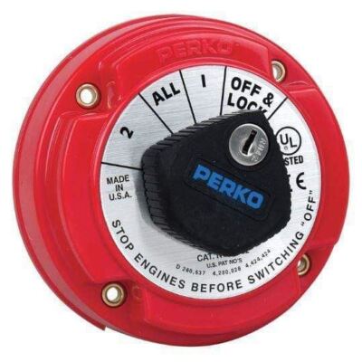 Perko Medium Duty Battery Selector Switch W/ Key Lock #8502DP