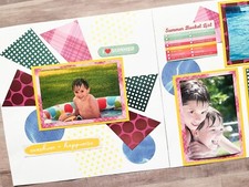 Travel Scrapbook Pages, Vacation Pages, Premade Travel Layouts