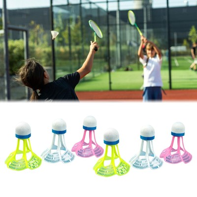 6x Badminton Federbälle Badminton Birdies für Praxis Aktivitäten