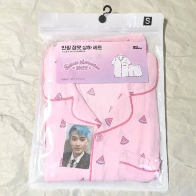 NCT サンリオ パジャマ マーク S 特典付 NCT 127 Mark Sanrio official women's pajamas short-sleeve S