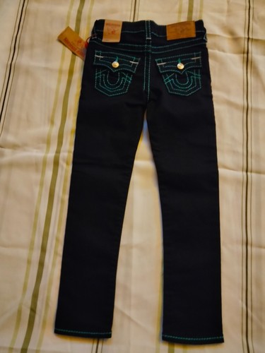 TRUE RELIGION BRAND JEANS BIG GIRLS SKINNY SUPER SIZE 7 MADE IN MEXICO - Picture 5 of 7