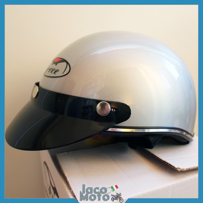 Casco SCODELLA con FRONTINO per CICLO BICI Omologato ARGENTO TG. M XL  GRIGIO | eBay