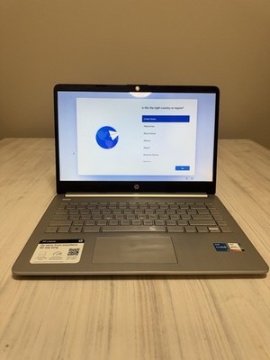 HP Silver Laptop Intel Core i5 Iris Xe Graphics Backlit Keyboard HDMI USB SD