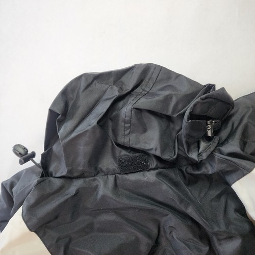 LOTTO Italian Sport Design Jacket Mens Youth L YL Black Zip Hood Youth fits Ad M - Picture 5 of 5