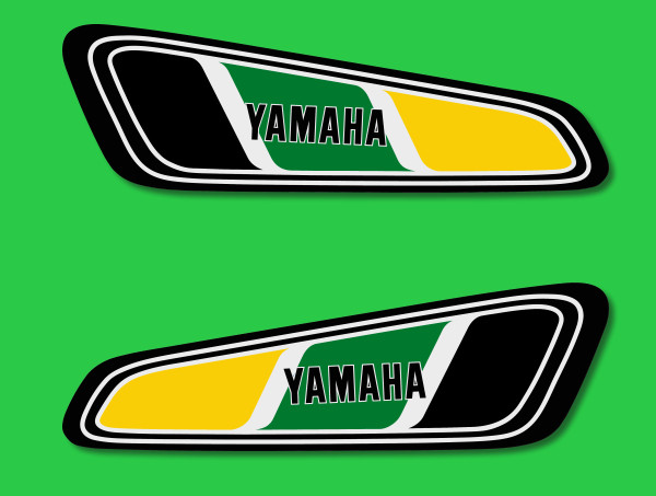 Kit sticker decals Yamaha DT 100 125 1977 GREEN model DTE DTF