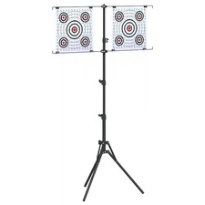 Supporto per bersaglio Nero e Bianco Metallo Accessorio il tiro vidaXL