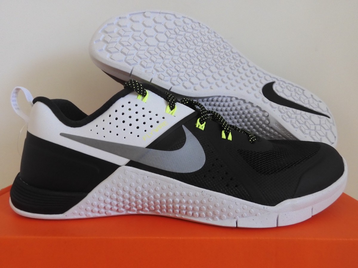 Nike Metcon 1 OG Black-White-Metallic Cool Grey Mens Sz 8.5