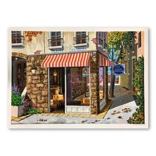 Arkady Ostritsky, "Cafe Claude Chevalier" Hand Signed Limited Edition Serigraph