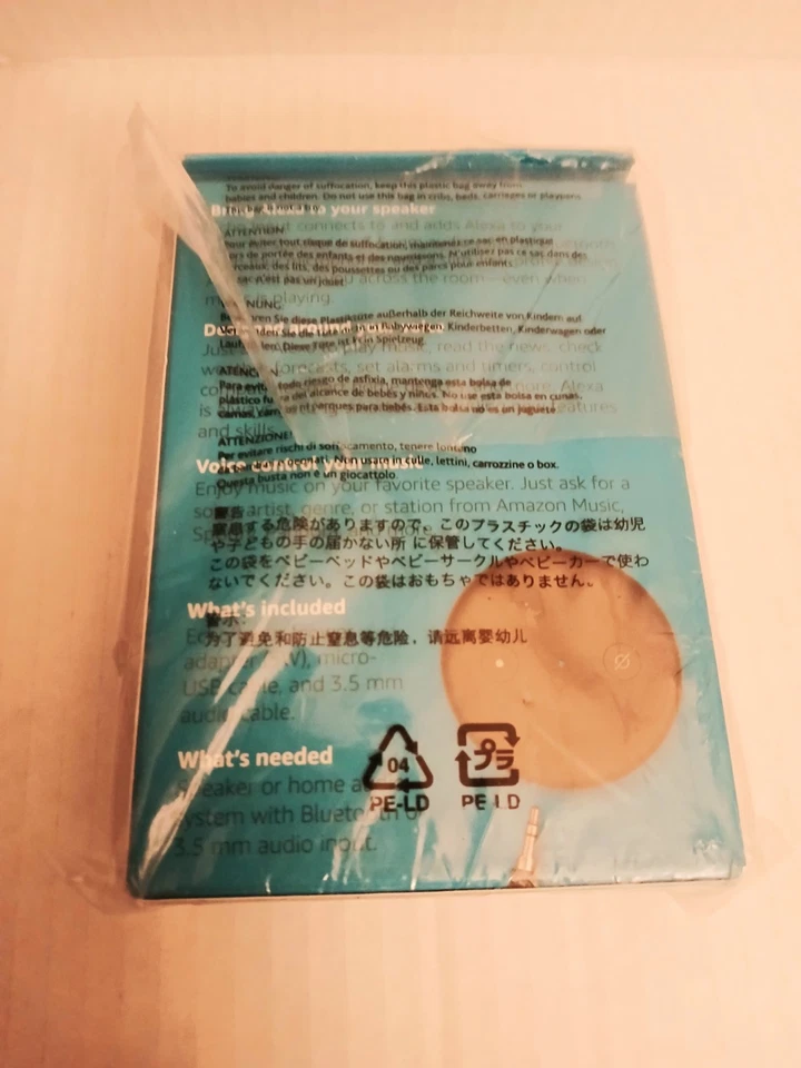 Echo Input Amazon Voice Control Speaker Bring Alexa Right To Your Speaker NEW - Image 2 of 2