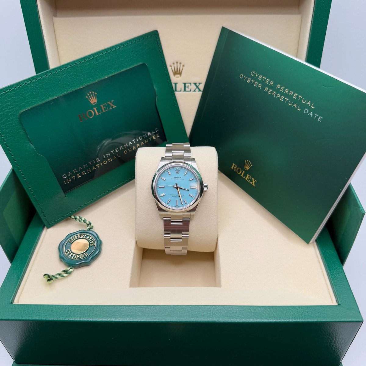 New 2026 Rolex Oyster Perpetual 31mm - Tiffany Turquoise Dial