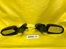 Neuf Mirror Lot Opel Corsa C + Combo Noir Kpl avec Verre Et Revêtement