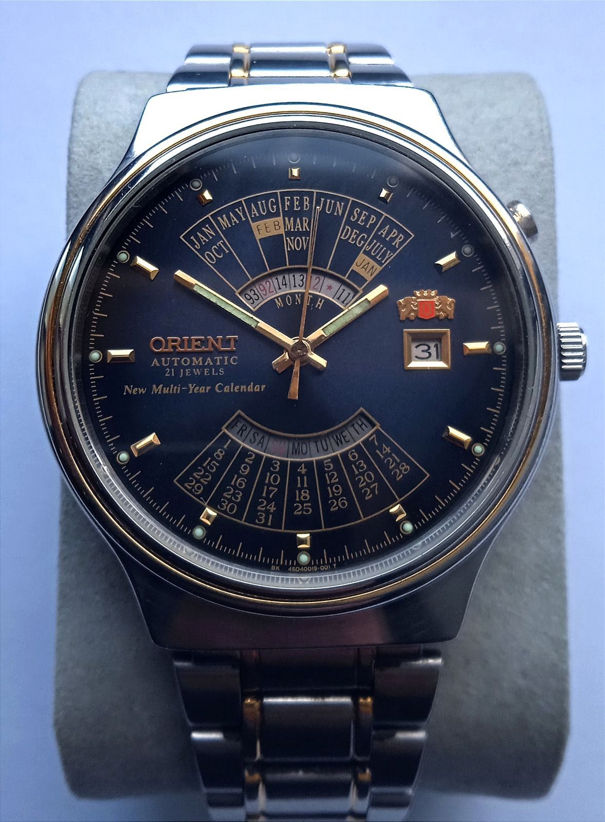 Vintage Orient Watch Automatic Multi Year Calenda… - image 2