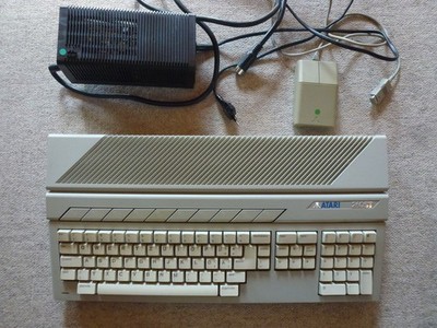 Retro Atari 260 ST TOS 1.04 GEM 0.15 AES 1.40 1024kB Maus STM1 Netzteil PS31