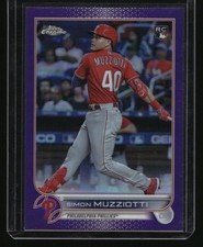 2022 Topps Chrome Update #USC158 Simon Muzziotti Purple Refractor