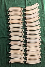 Wood Train Tracks Lot of 18 Curved 6" Pieces Brio Compatible