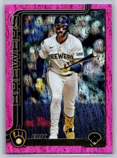 2025 Topps Update Series - Eric Haase #US30 - Milwaukee Brewers - Pink Holofoil