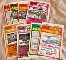 8no Brisca F1 programmes White City, Manchester 1978/77