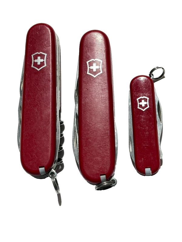 Lot of 3 Victorinox Swiss Army knives - Tinker - Camper - Rally