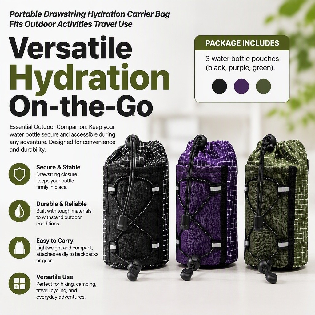 Durable Outdoor Gear Bottle Sleeve Fits Hiking Camping Sports Accessories Easy