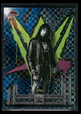 2025 Topps Finest WWE Styx #108 Blue Checkboard Refractor /75