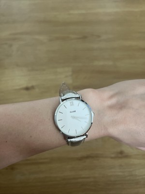 CLUSE Uhr silber (Minuit)