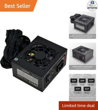 SFX Power Supply 400W Mini ITX Micro ATX 80mm Auto Thermal Fan Sleeved Cables