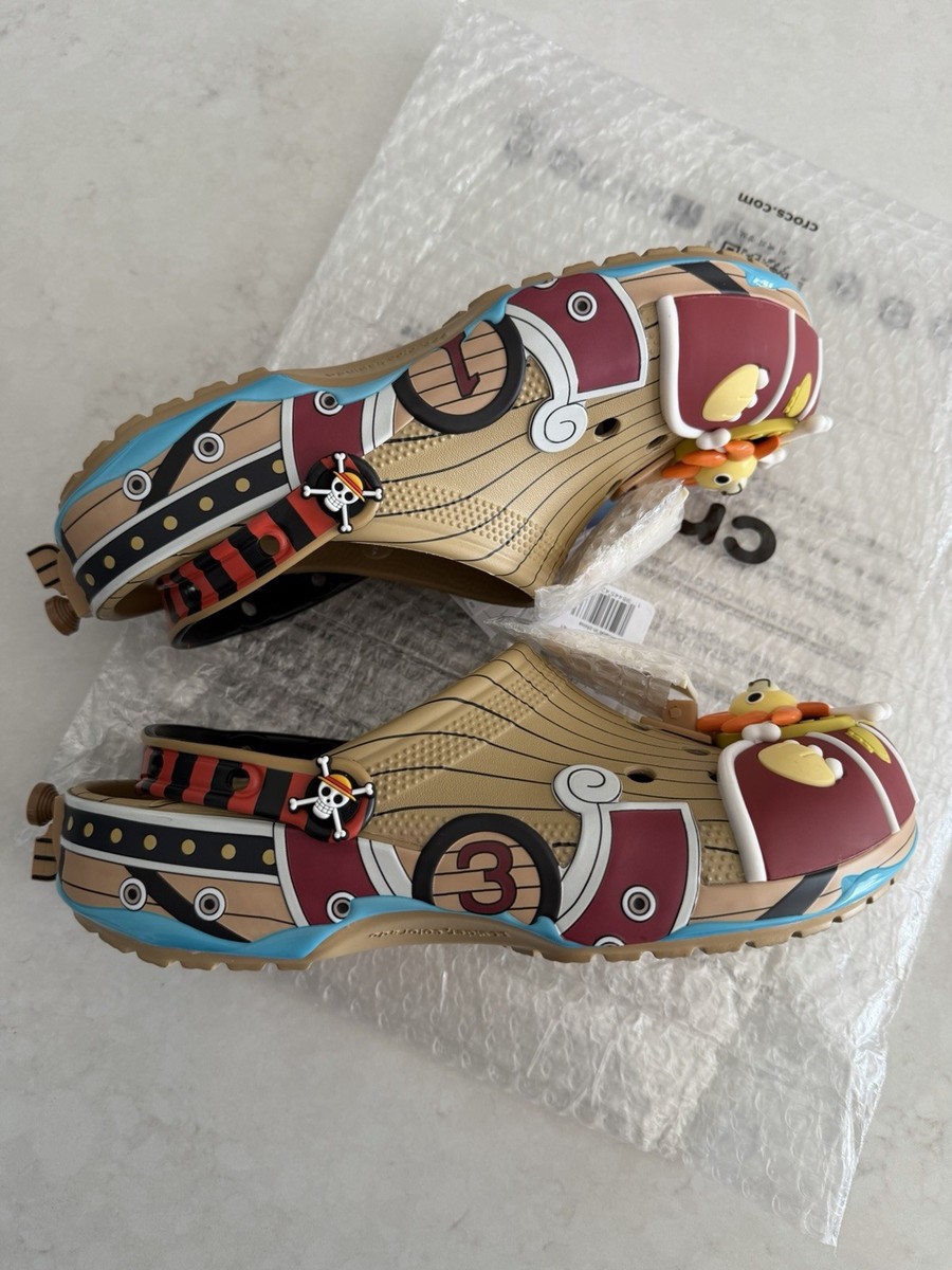 Size 10 Men One Piece Crocs Classic Clog Thousand Sunny 212126-90H