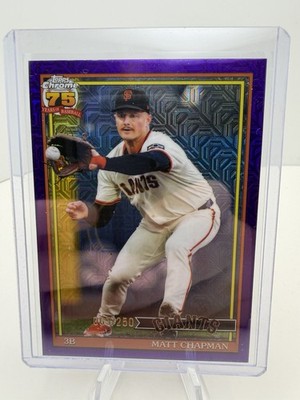 2026 Topps Series 1 MATT CHAPMAN /250 Purple Mojo Silver pack Giants