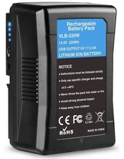 KUNLUN 220Wh 15000mAh V Mount Battery/Dtap Battery with D-TAP DC USB Ports