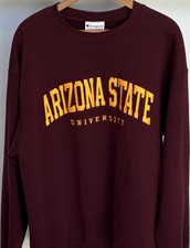 Champion Arizona State Sun Devils Crewneck Sweatshirt Maroon Size XL