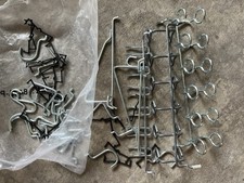 Large Assorted Pegboard Hooks Lot Metal Plastic Tool Hangers Wall Storage